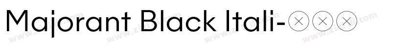 Majorant Black Itali字体转换